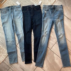 Hollister Jeans size 3 all brand new